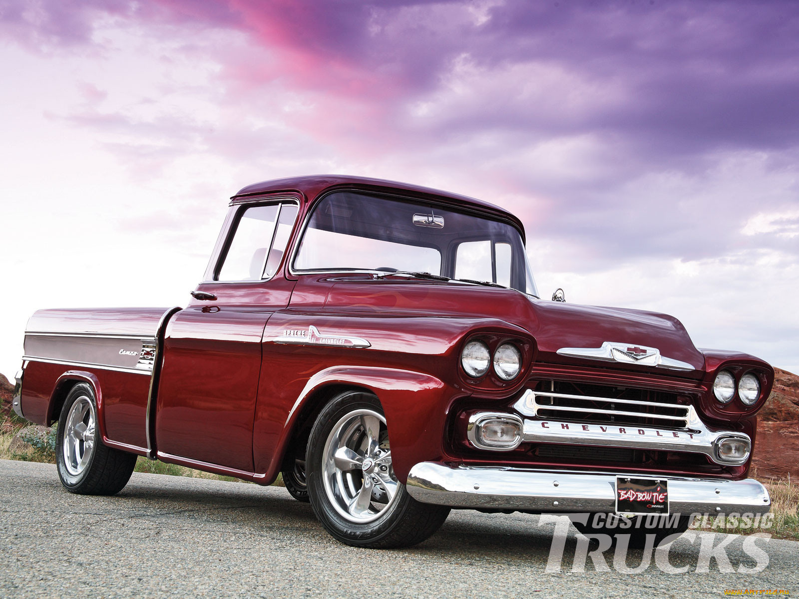 1958, chevy, cameo, , custom, pick, up